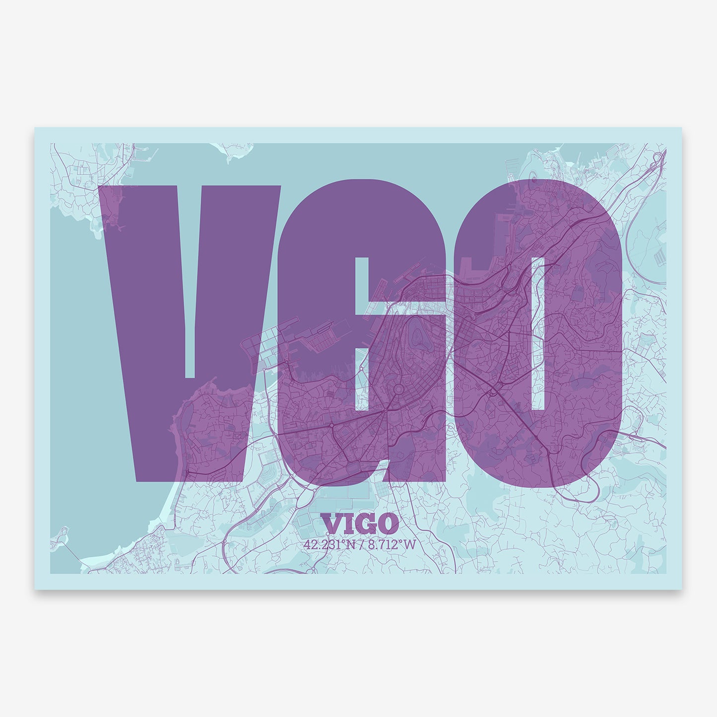 Vigo Map V02 Shabby / No Frame / No