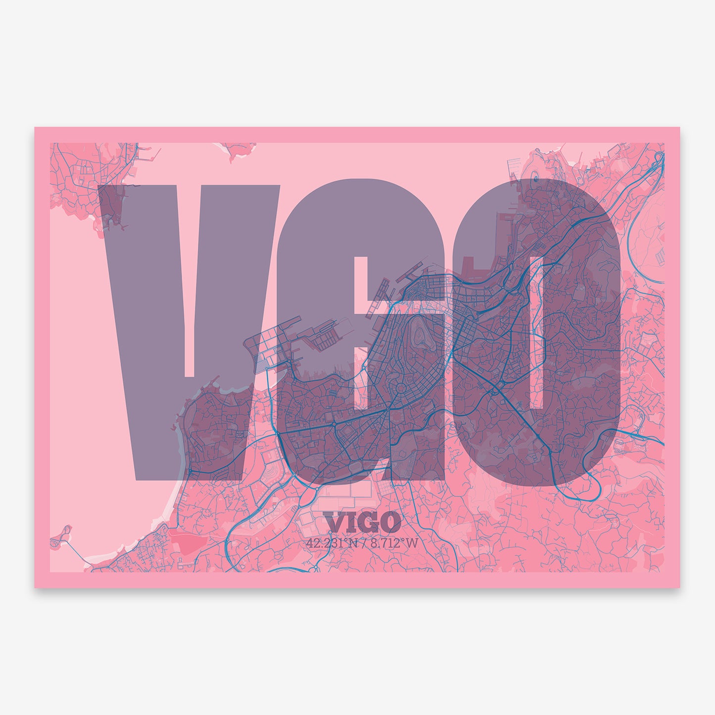 Vigo Map V02 Tuscan / Frame / No