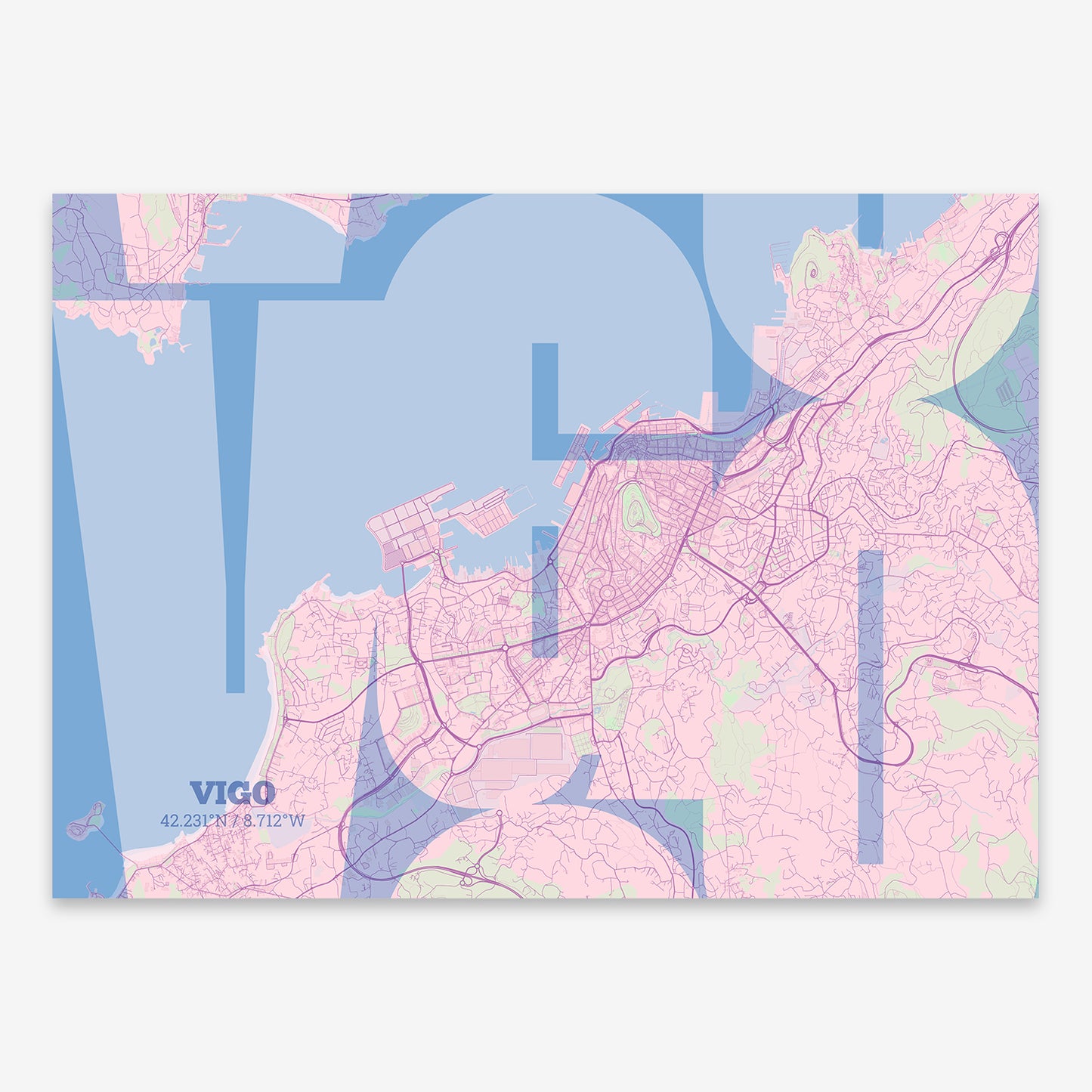 Vigo Map V03 Nursery / No Frame / Yes