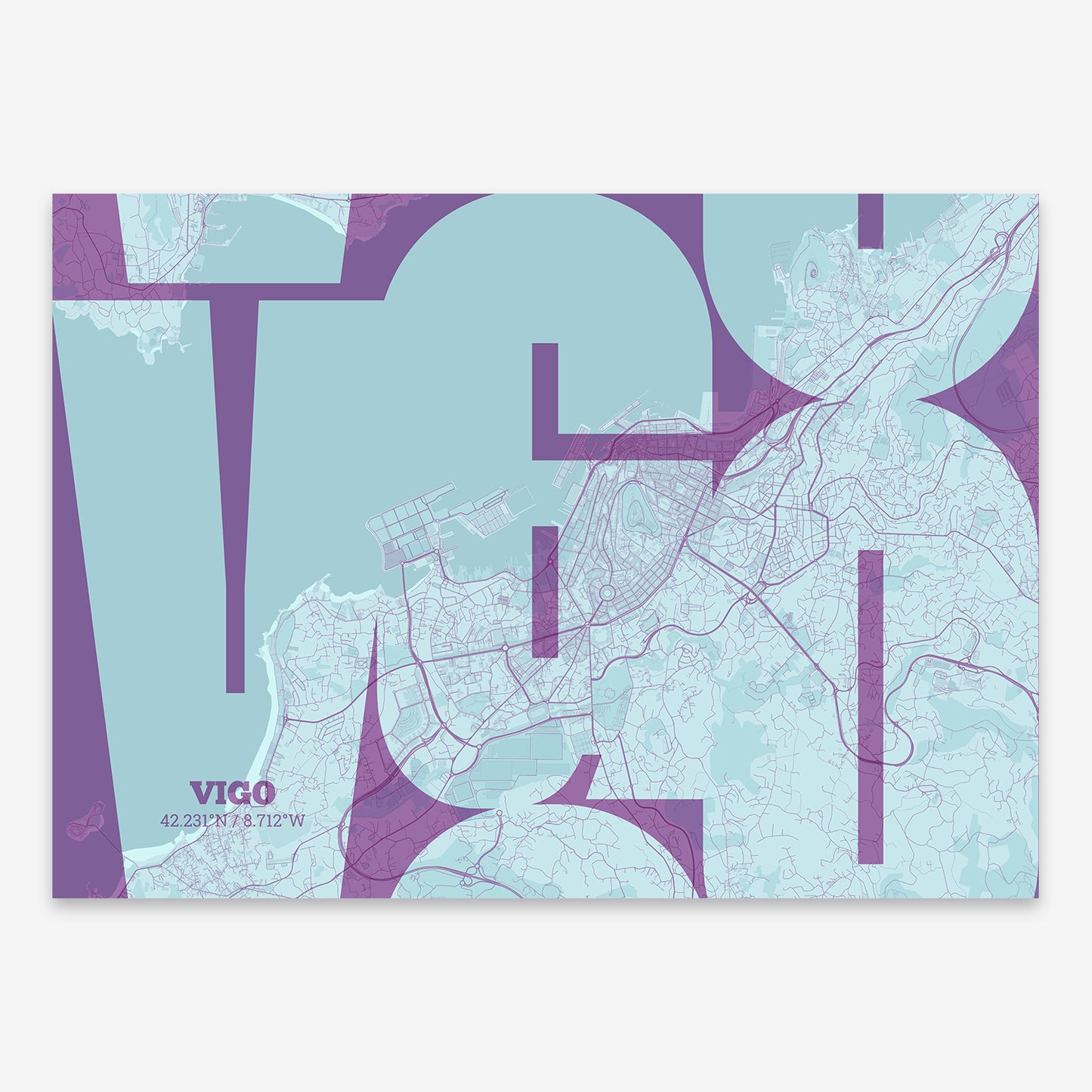 Vigo Map V03 Shabby / No Frame / No