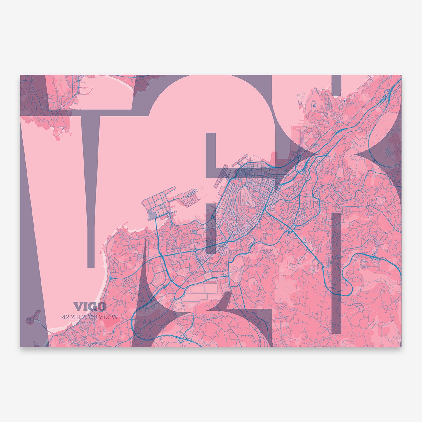 Vigo Map V03 Tuscan / Frame / Yes