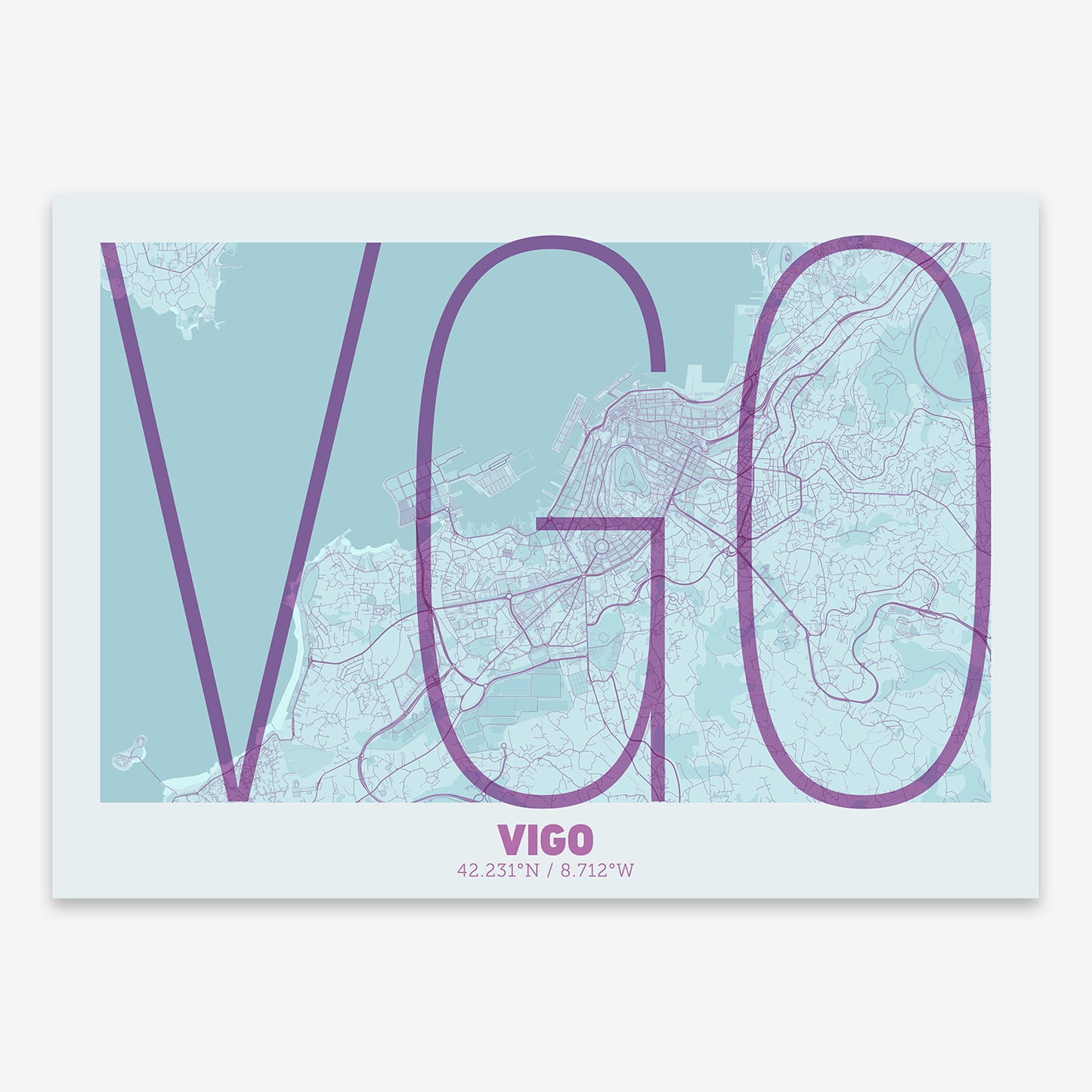 Vigo Map V07 Shabby / No Frame / No