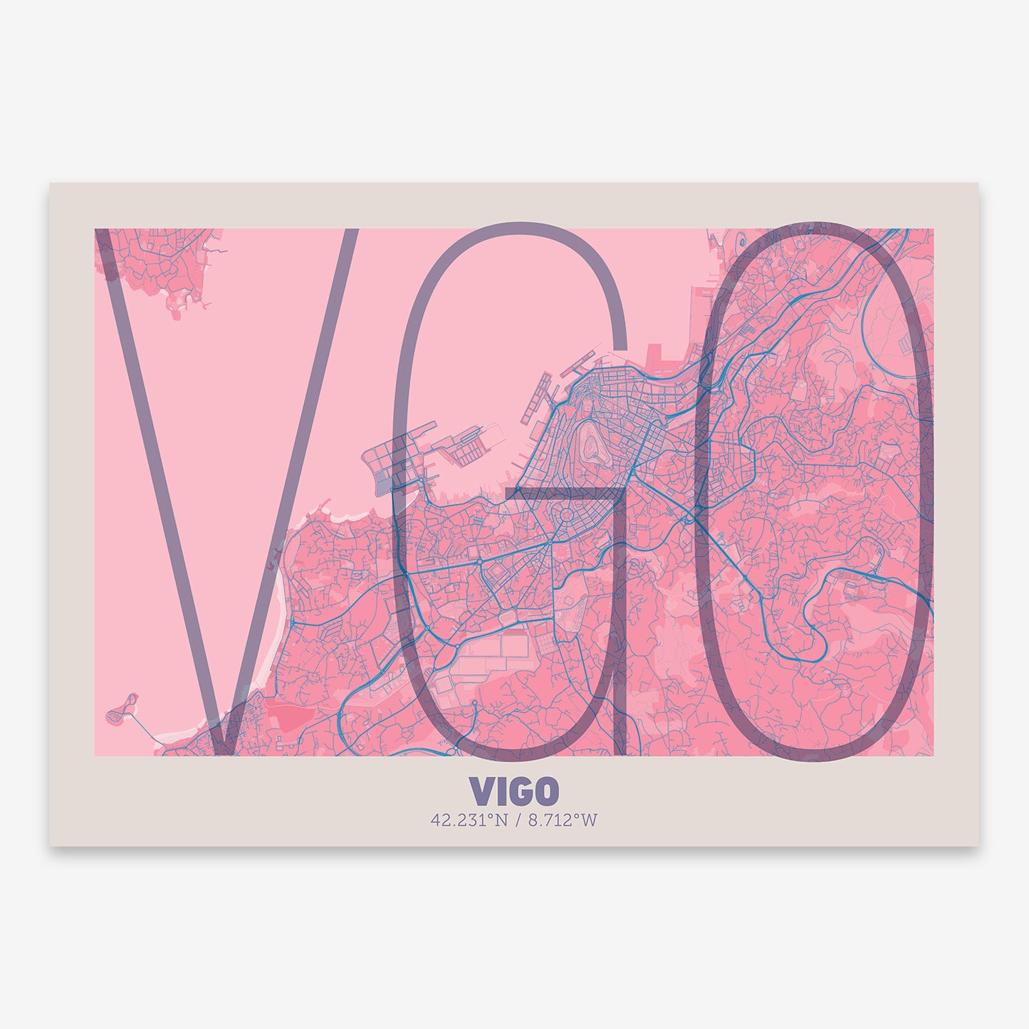 Vigo Map V07 Tuscan / Frame / Yes