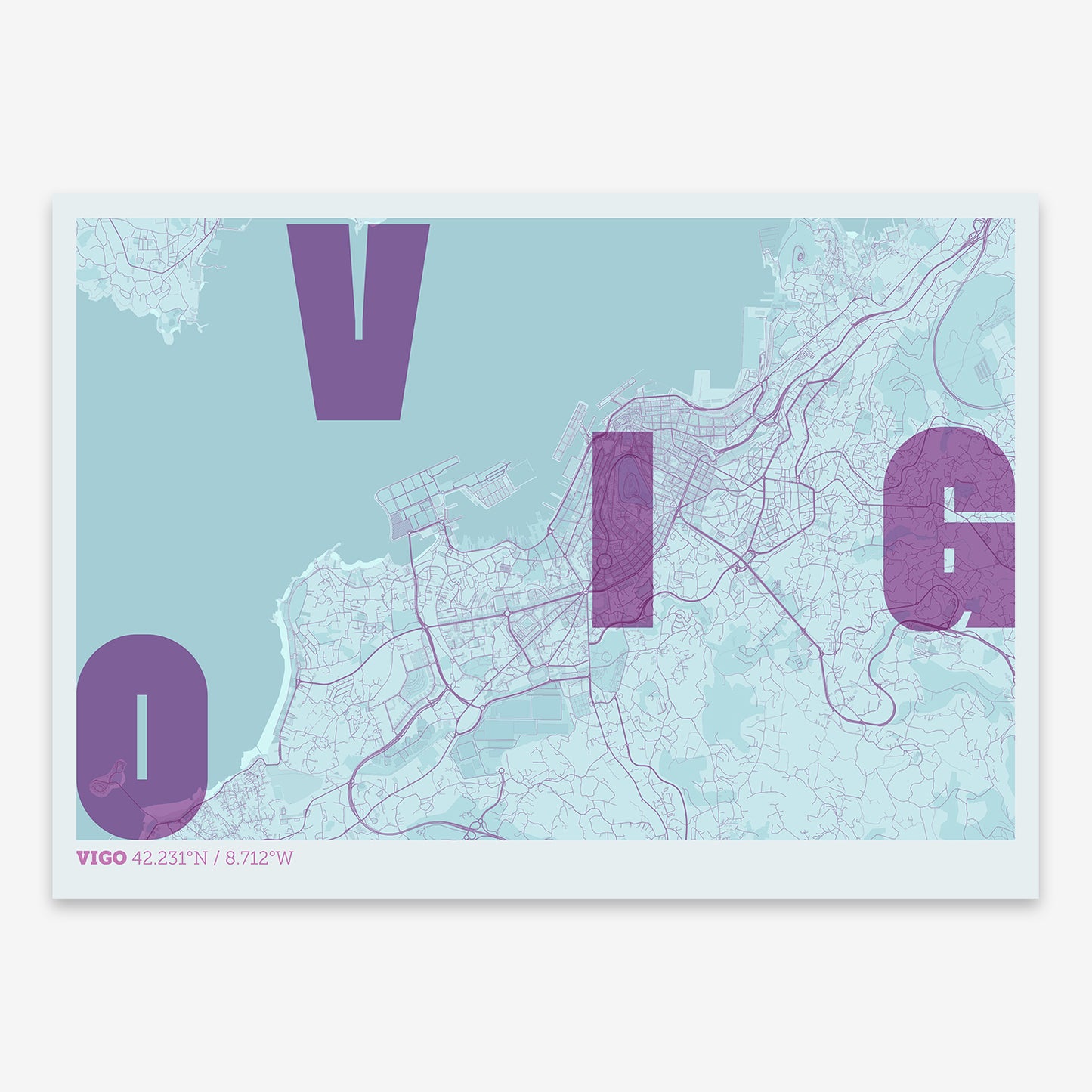 Vigo Map V08 Shabby / No Frame / No