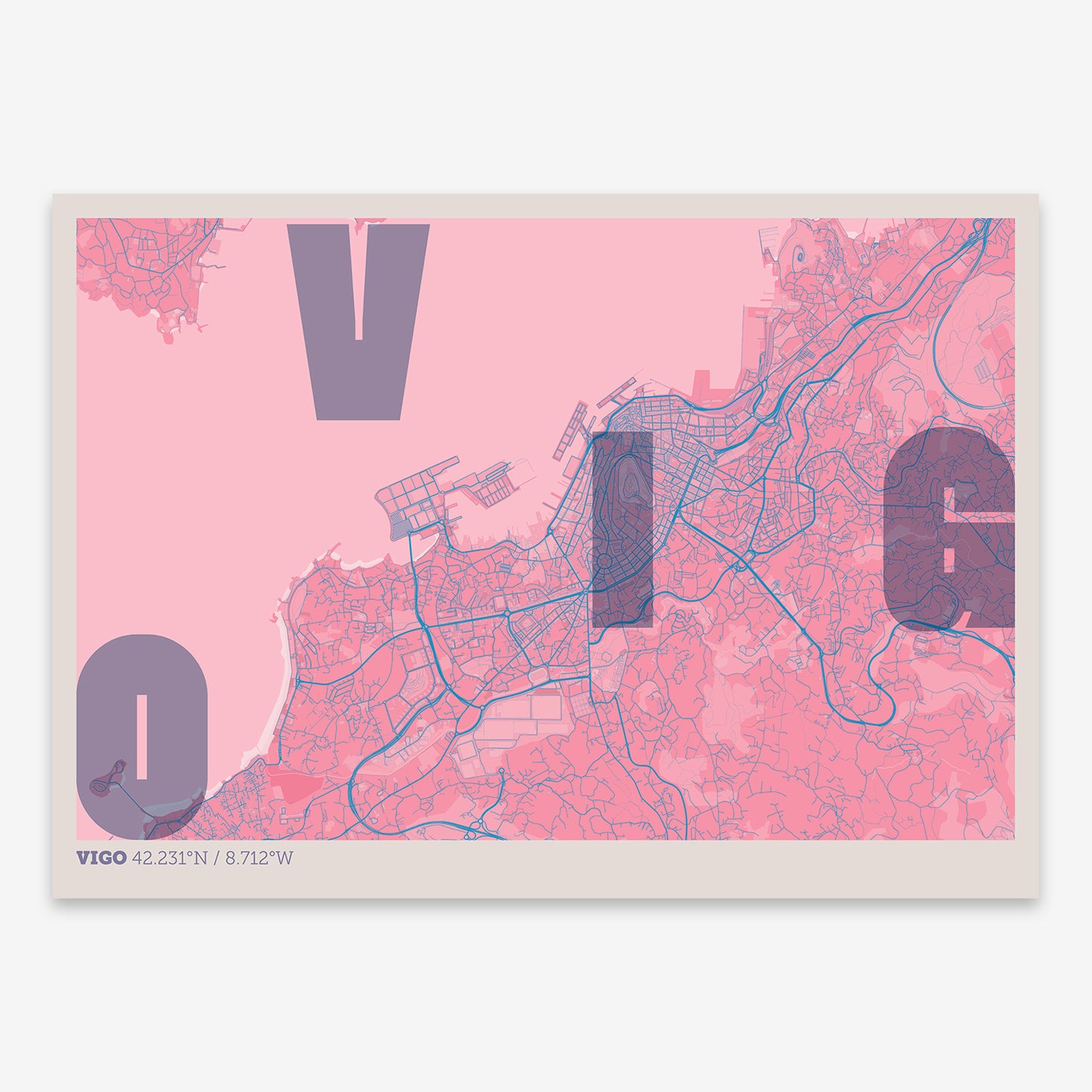 Vigo Map V08 Tuscan / Frame / No