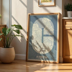 Lámina decorativa de A Coruña – Arte tipográfico moderno