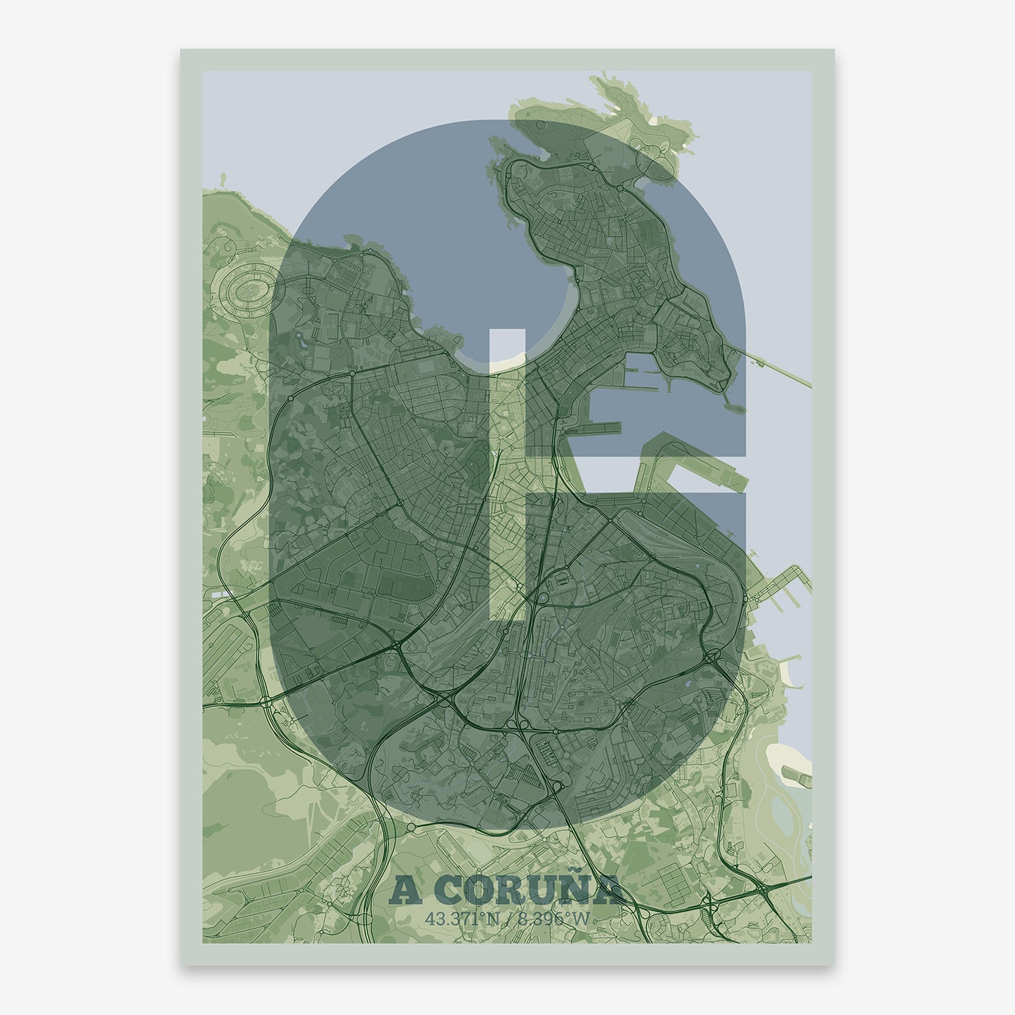 A Coruña Map V02 Kyoto / No Frame / No