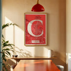 Lámina elegante de A Coruña – Póster minimalista y sofisticado