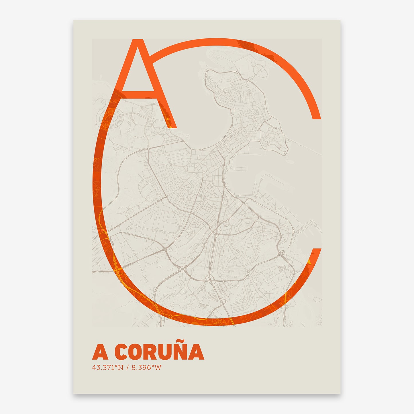 A Coruña Map V07 Tribal / No Frame / No