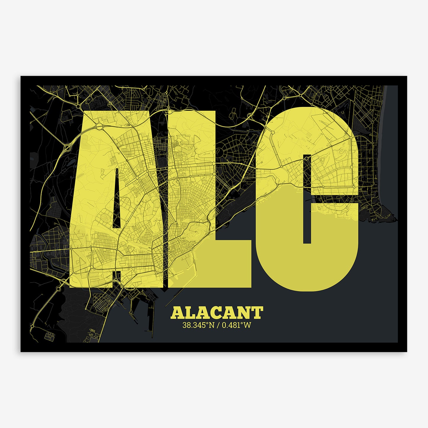 Alacant Map V02 Night / No Frame / No