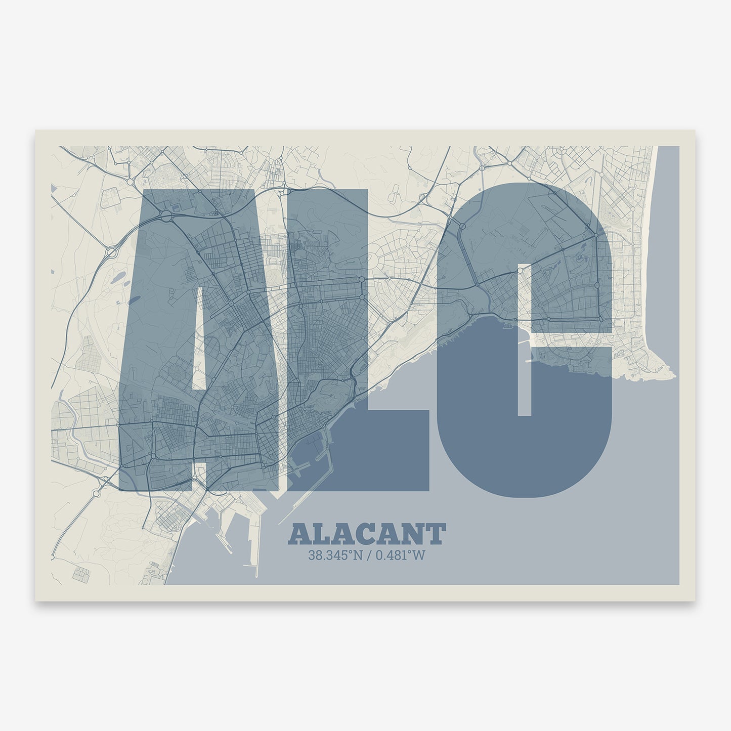 Alacant Map V02 Seaside / No Frame / No