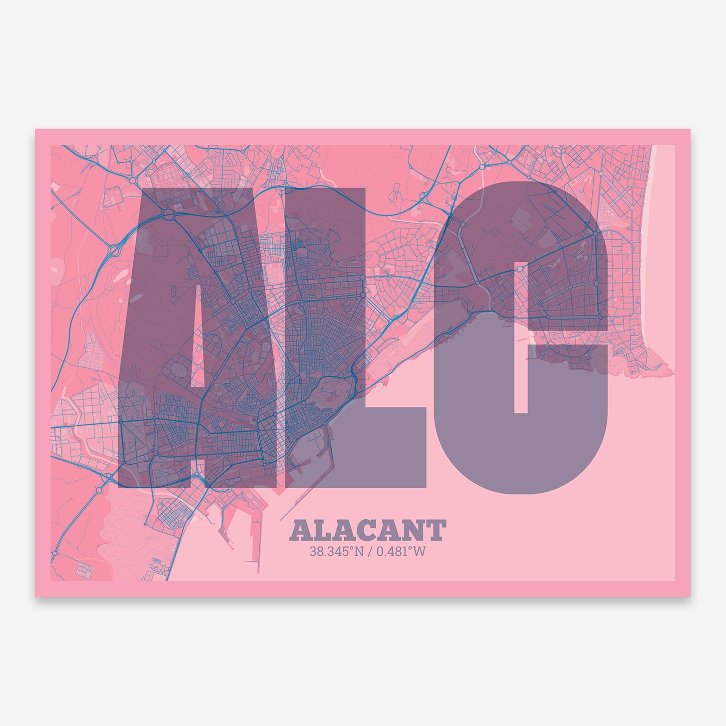 Alacant Map V02 Tuscan / No Frame / No