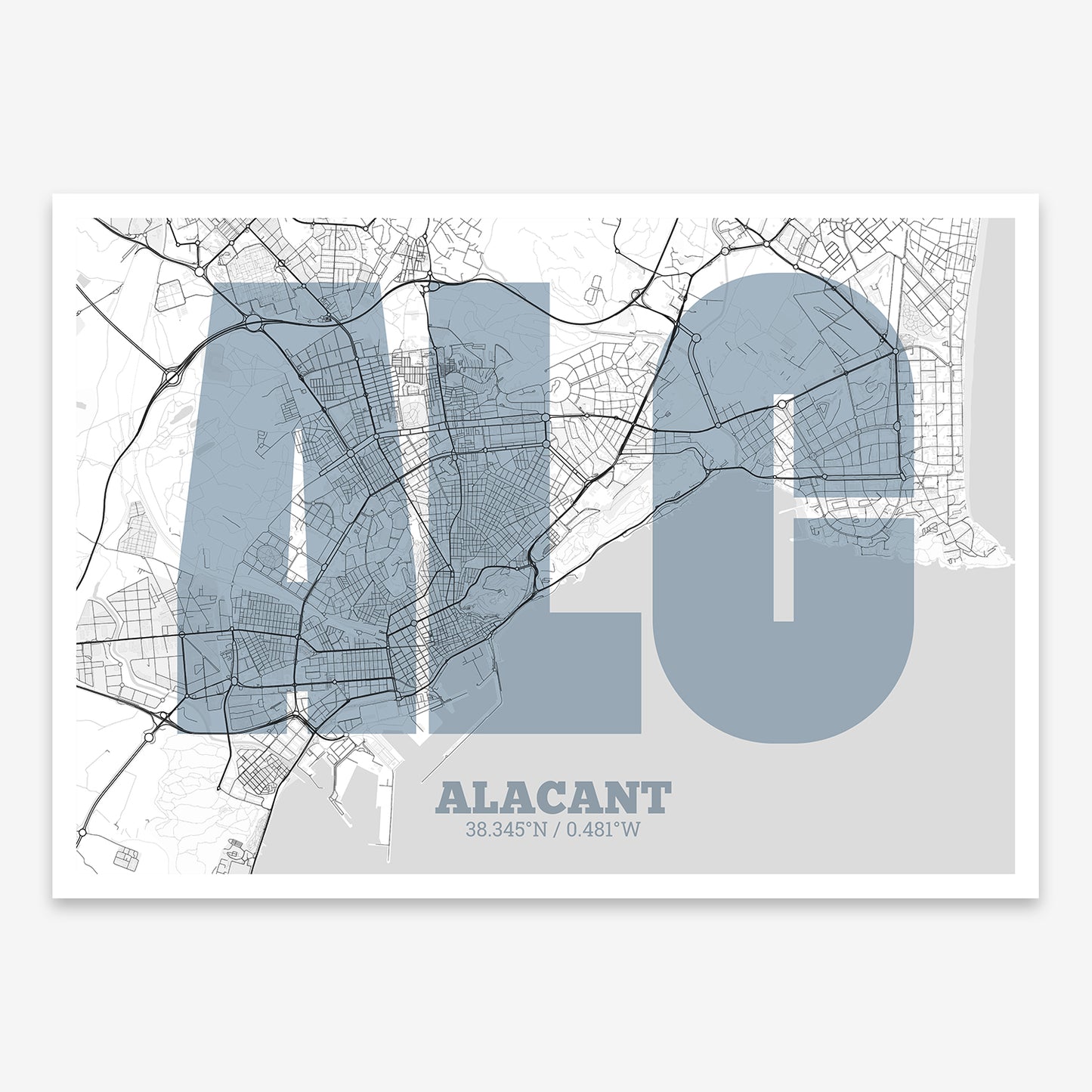 Alacant Map V02 Urban / No Frame / No