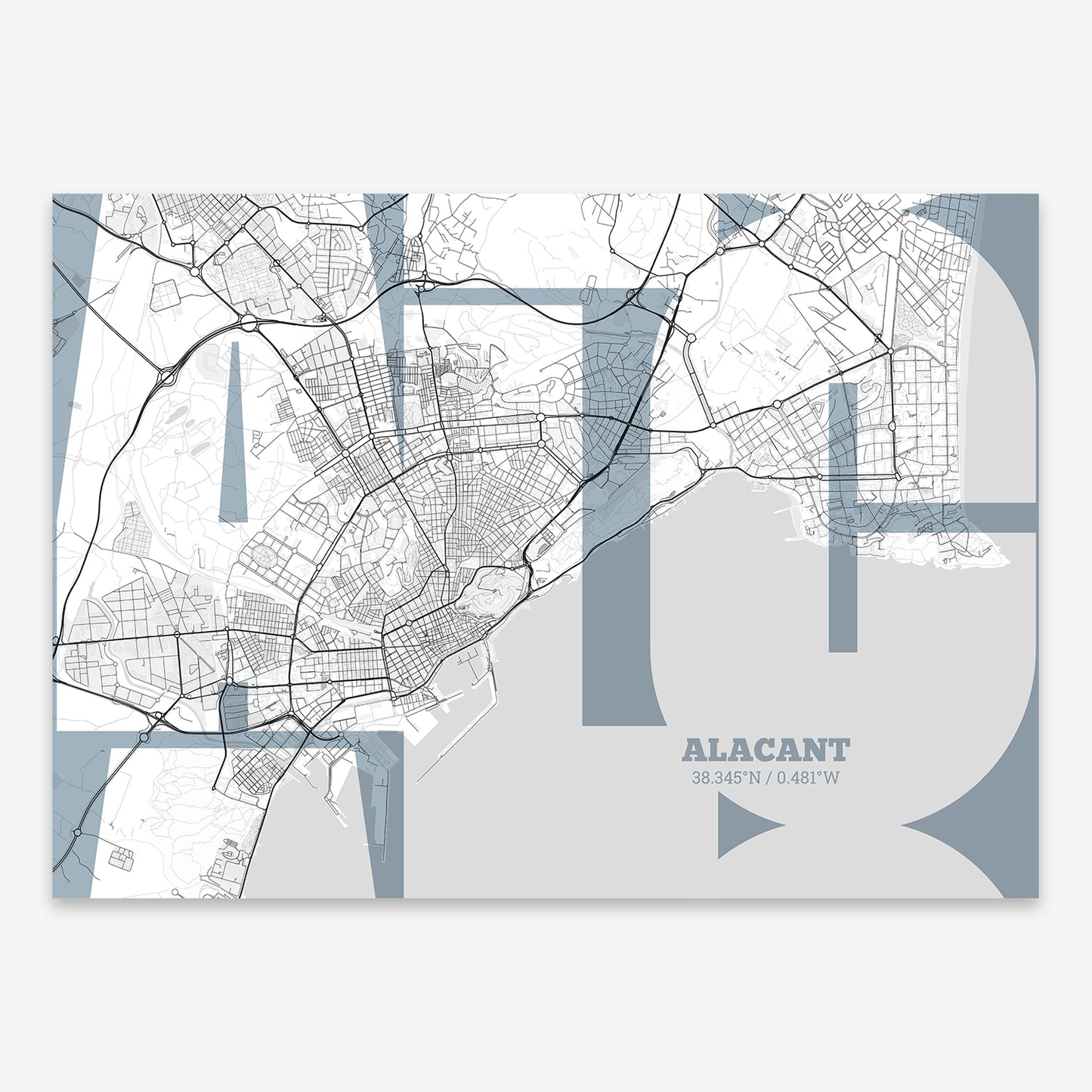 Alacant Map V03 Urban / No Frame / No