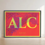 Elegant print of Alacant – Minimalist and sophisticated poster