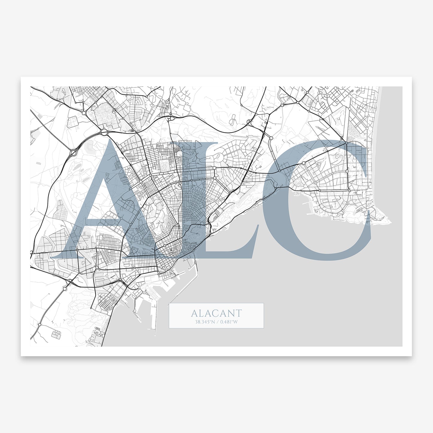 Alacant Map V06 Urban / No Frame / No