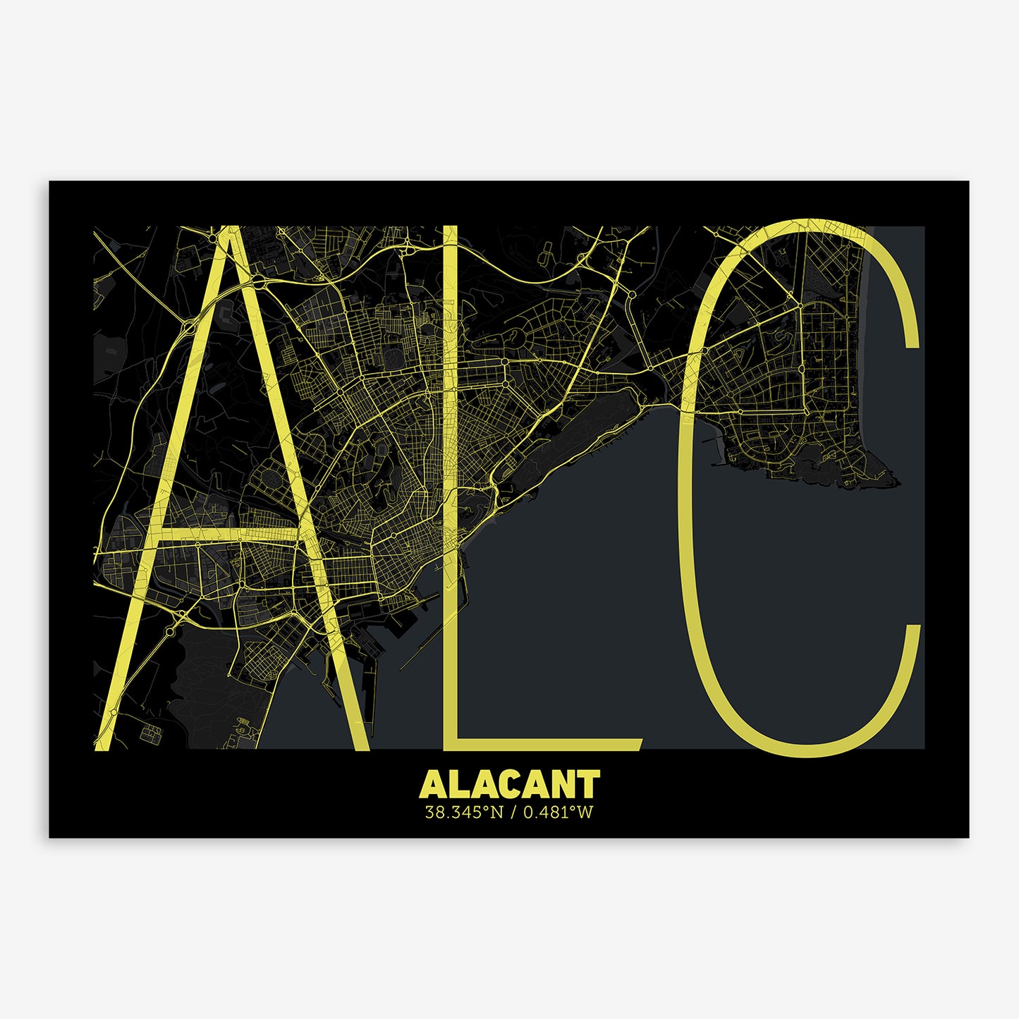 Alacant Map V07 Night / No Frame / No