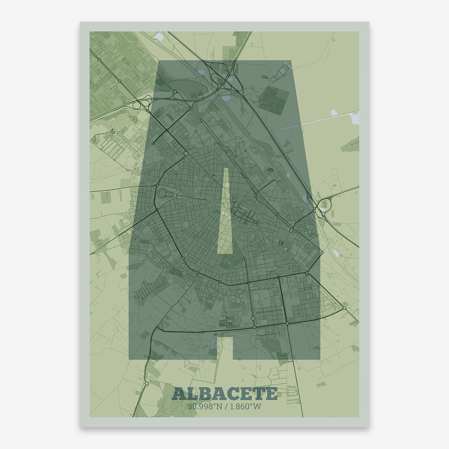 Albacete Map V02 Kyoto / No Frame / Yes