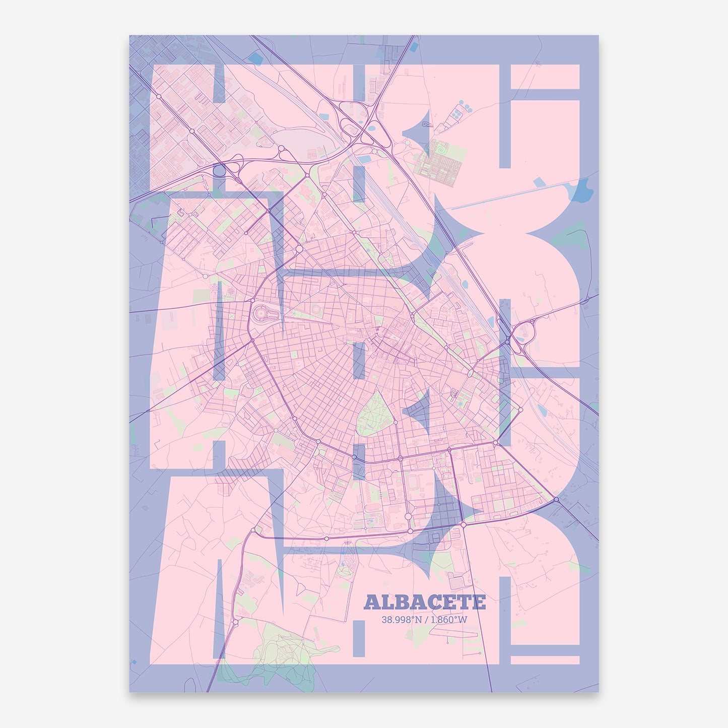 Albacete Map V03 Nursery / No Frame / No