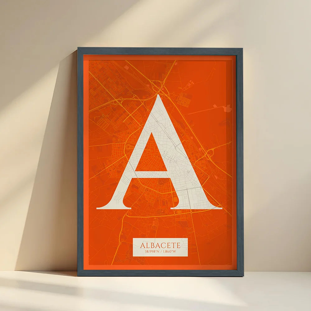 Elegant print of Albacete – Minimalist and sophisticated poster
