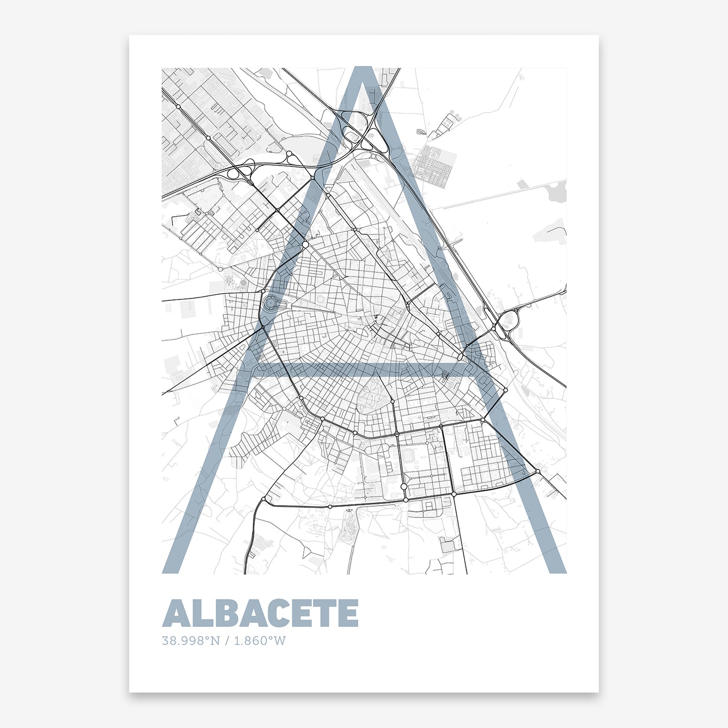 Albacete Map V07 Urban / No Frame / No