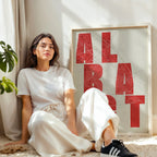 Lámina creativa de Albacete – Diseño gráfico y tipografía sobre mapa