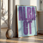 Recuerdo gráfico de Albacete – Lámina tipográfica contemporánea