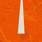 Detalle de la lámina tipográfica de Albacete, textura del papel Giclée