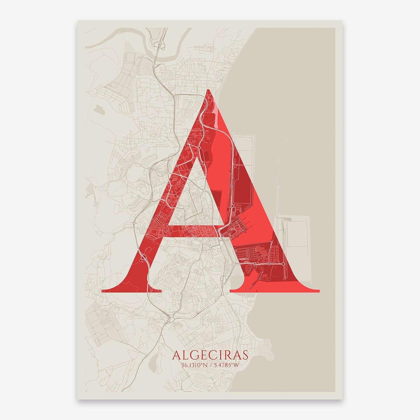 Lámina artística de Algeciras – "La Clásica"