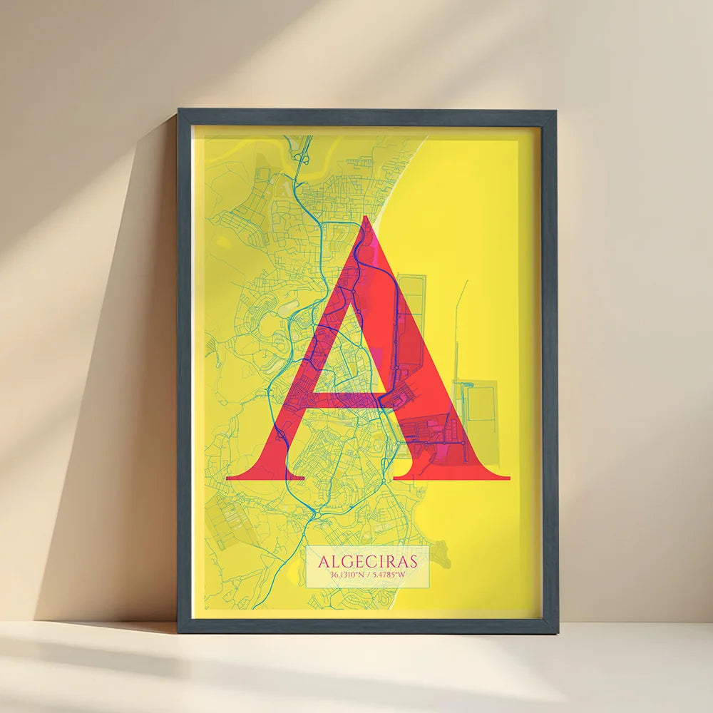 Elegant print of Algeciras – Minimalist and sophisticated poster