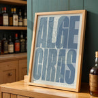 Recuerdo gráfico de Algeciras – Lámina tipográfica contemporánea