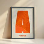 Decorative print of Almería – Modern typographic art