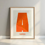Decorative print of Almería – Modern typographic art
