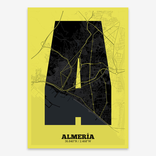 Almeria Map V02 Night / Frame / Yes