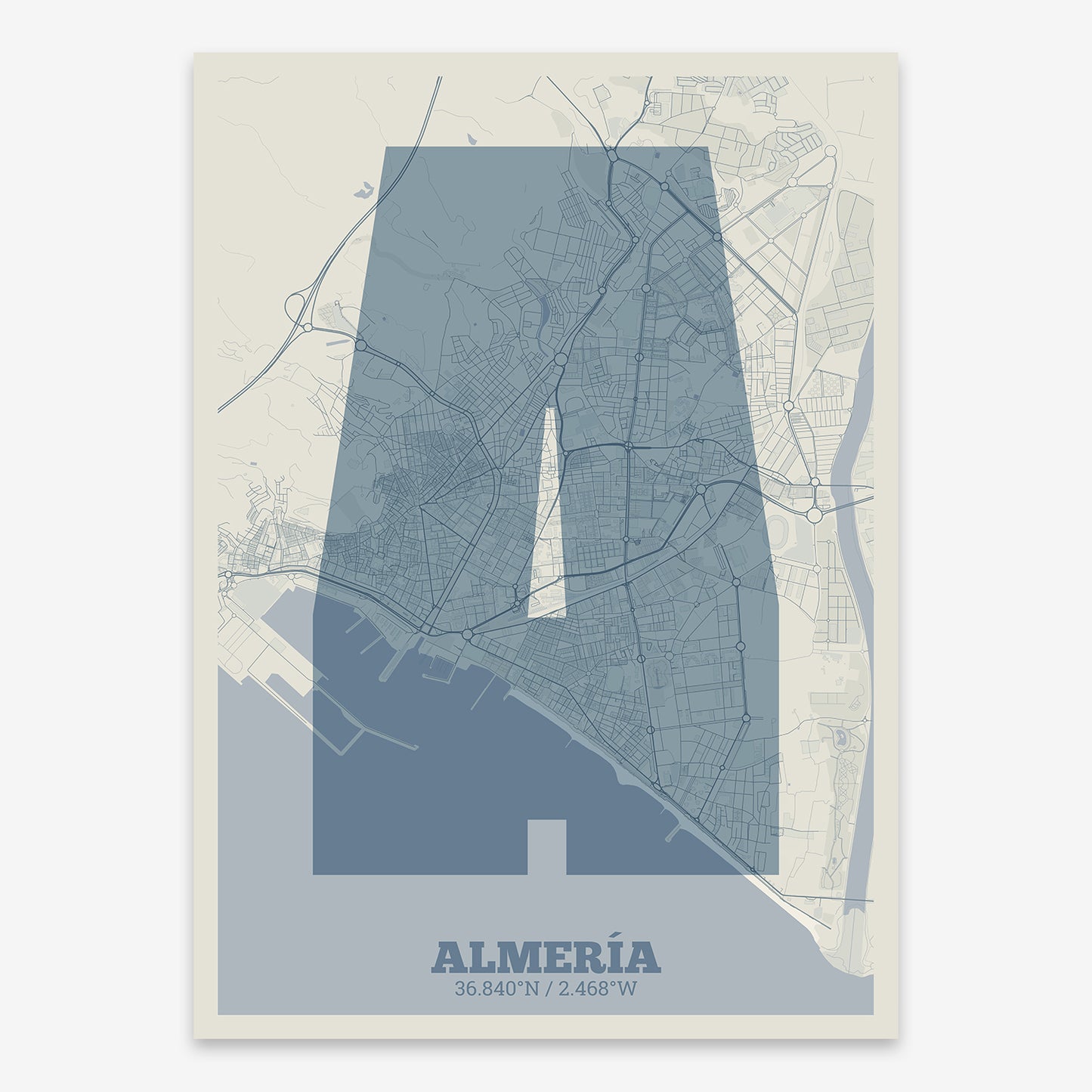 Almeria Map V02 Seaside / No Frame / No