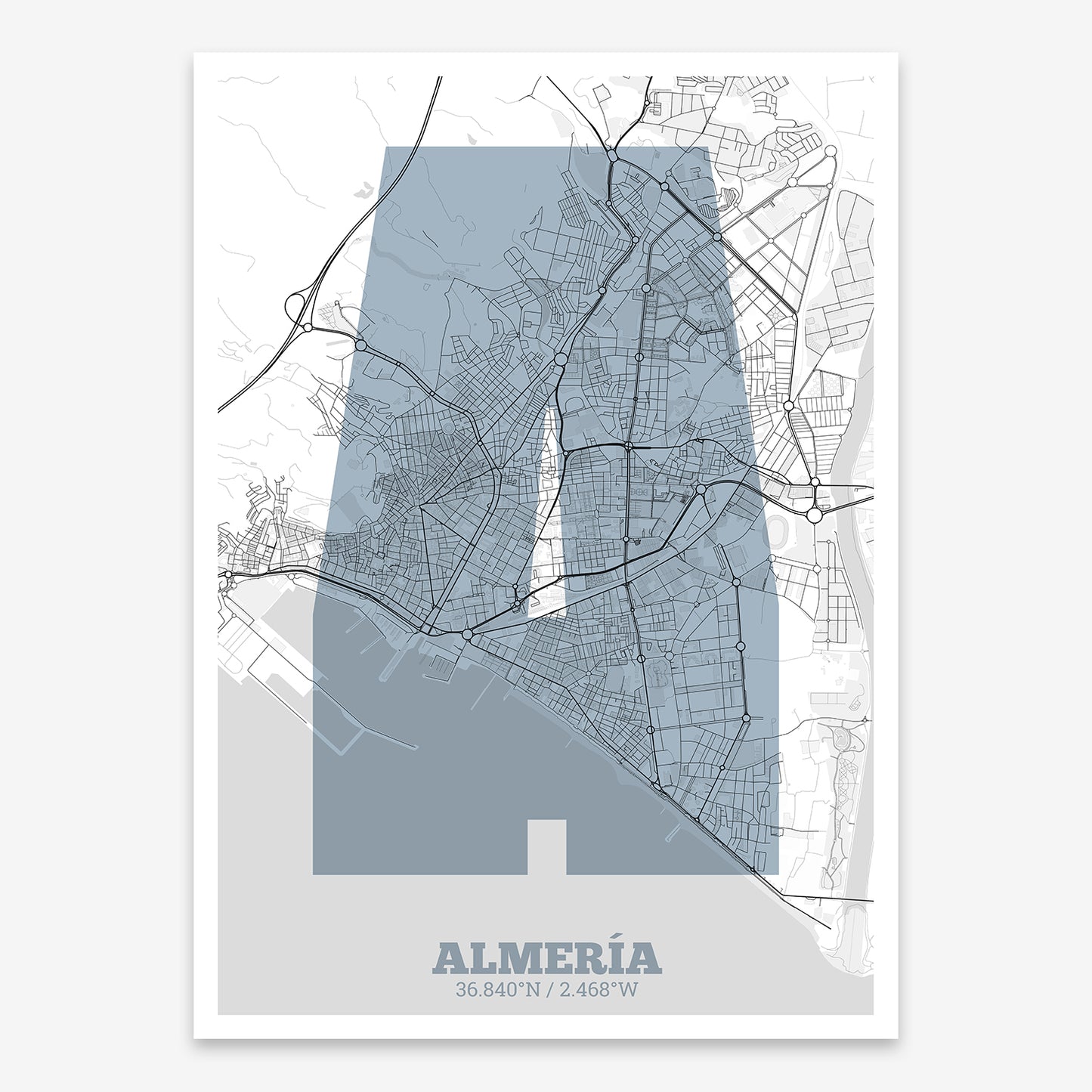 Almeria Map V02 Urban / No Frame / No