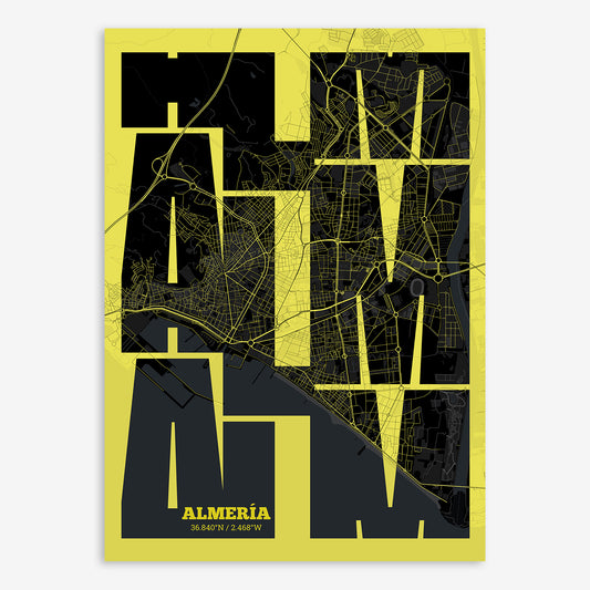 Almeria Map V03 Night / Frame / Yes