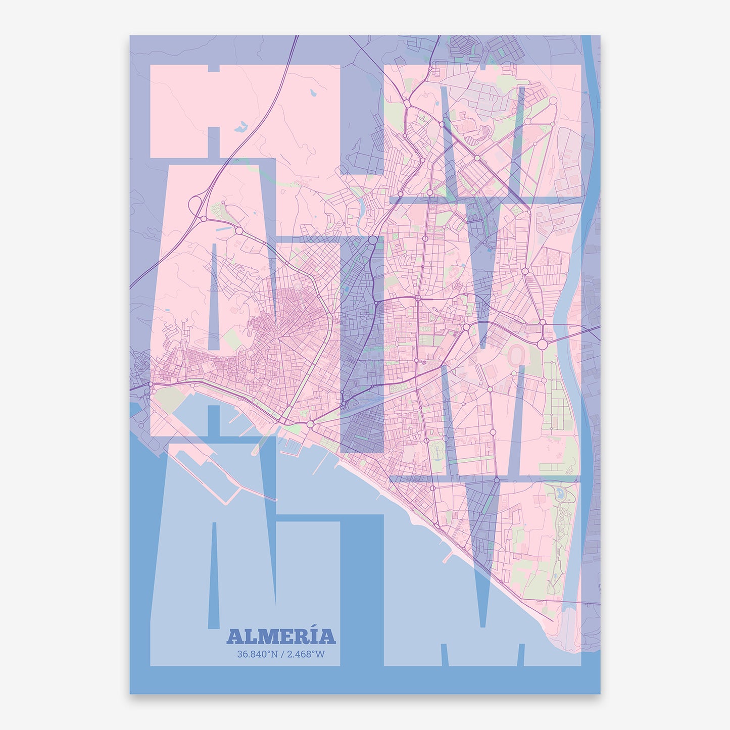 Almeria Map V03 Nursery / No Frame / No