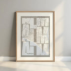 Artistic poster of Almería with geometric typography - Personalized decoration