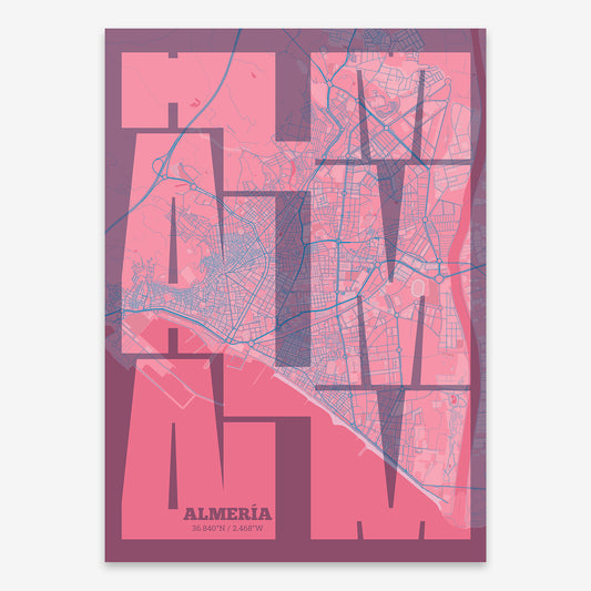 Almeria Map V03 Tuscan / Frame / Yes