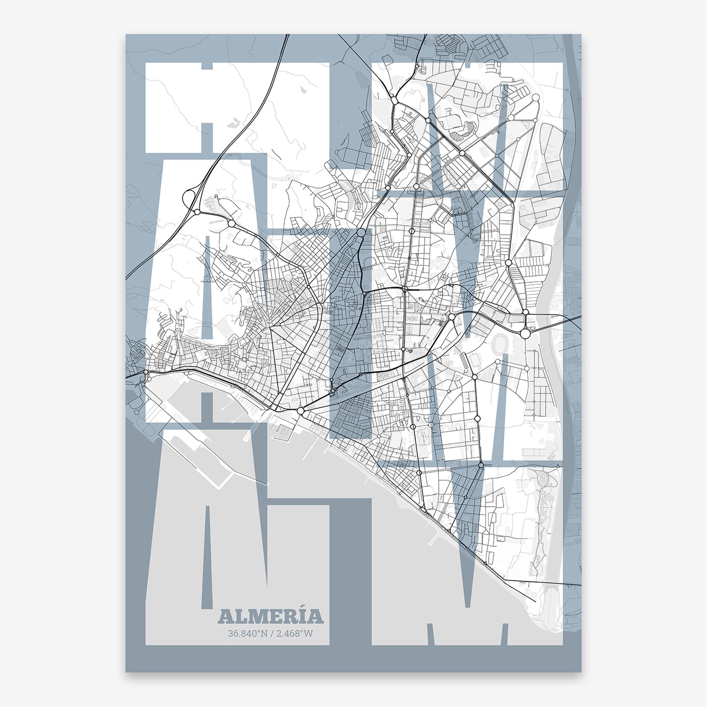 Almeria Map V03 Urban / No Frame / No