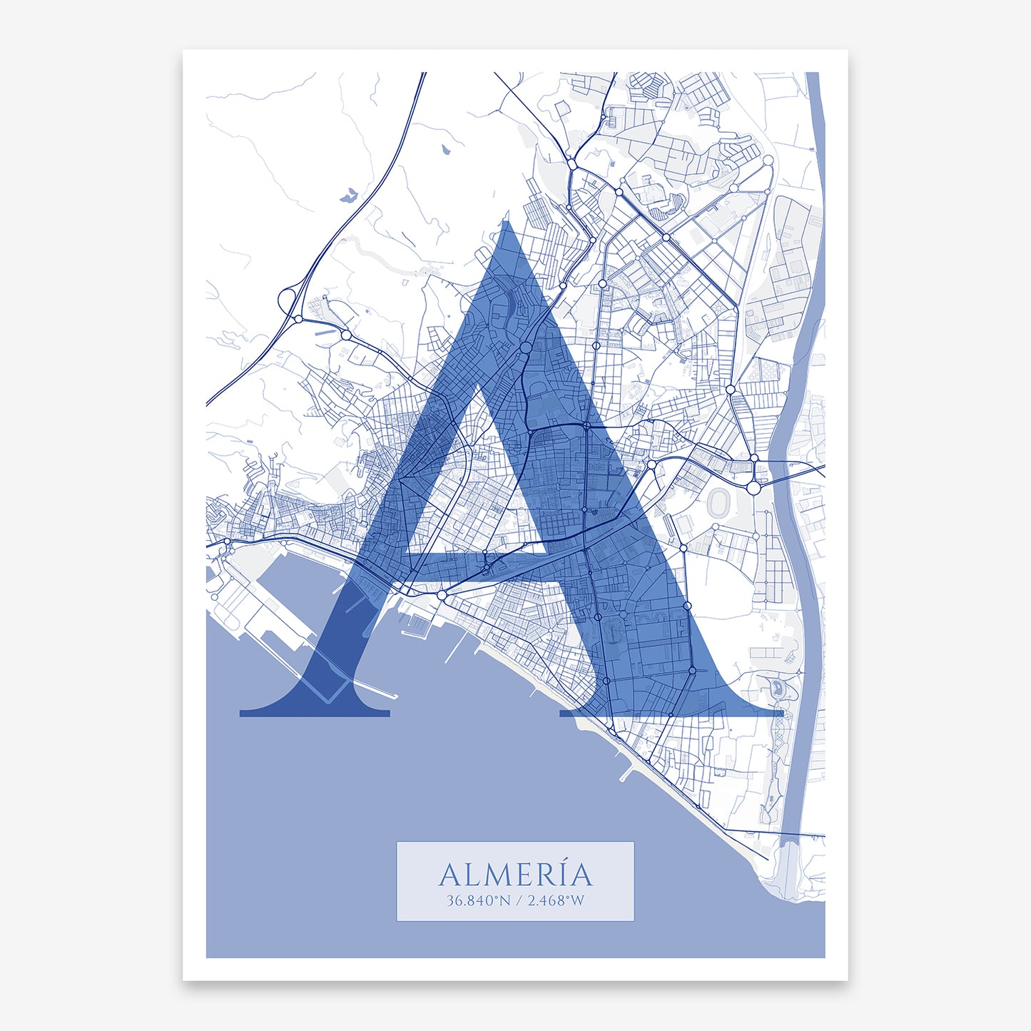 Almeria Map V06 Med / No Frame / No