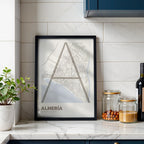 Póster decorativo de Almería – Arte tipográfico ultrafino