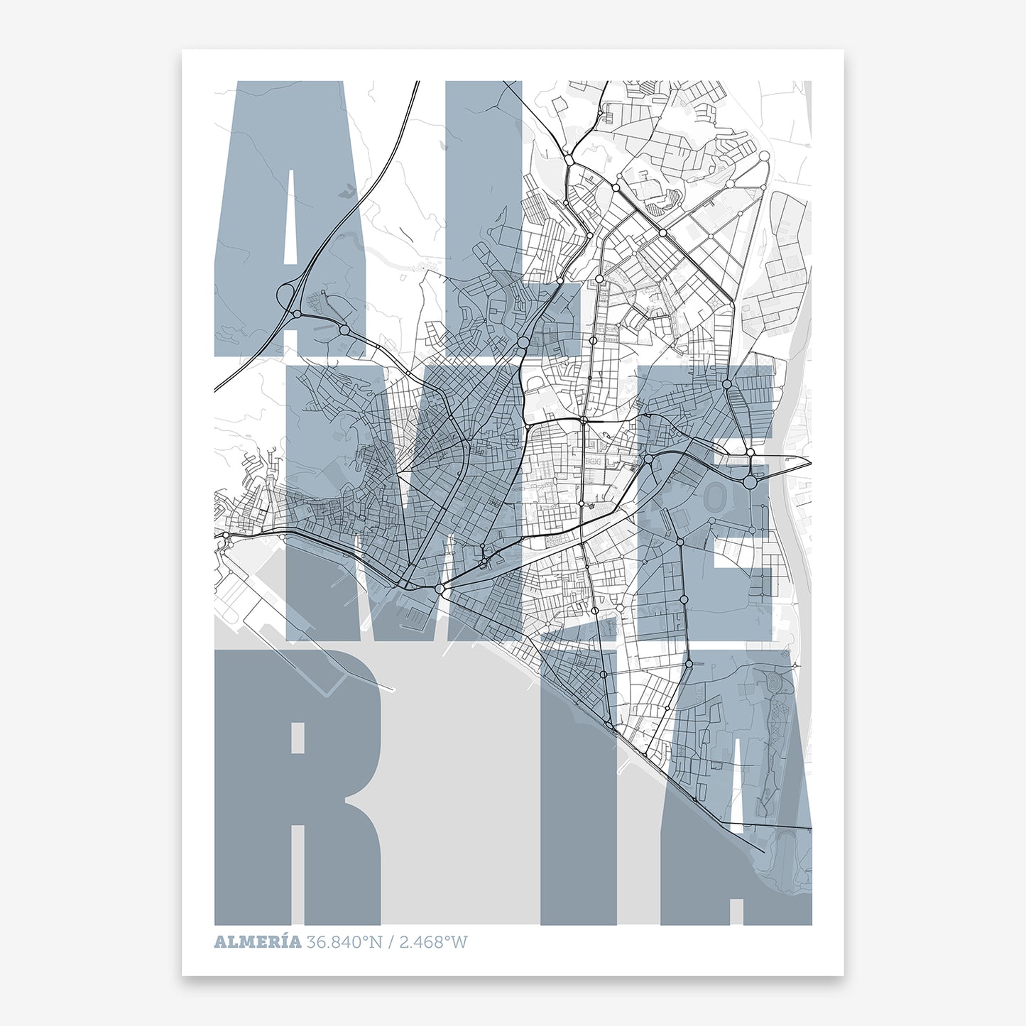 Almeria Map V08 Urban / No Frame / No