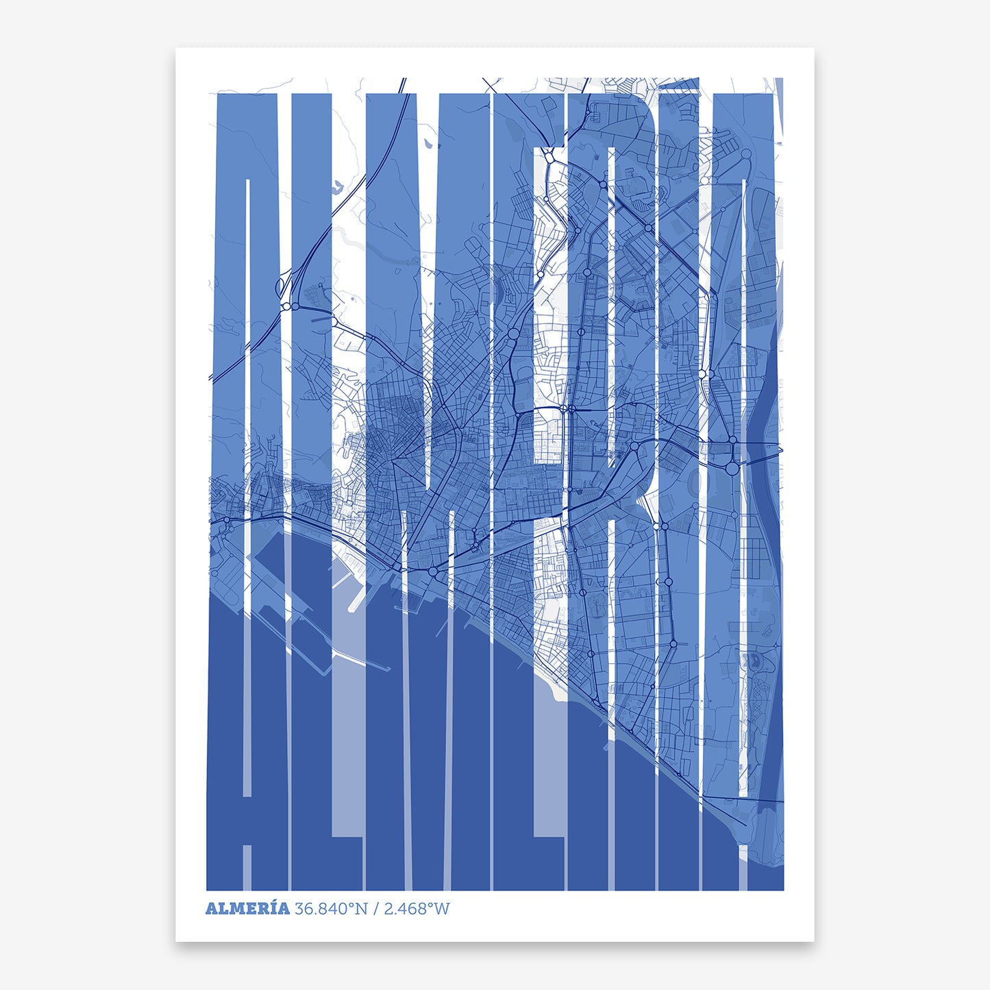 Almeria Map V09 Med / Frame / Yes