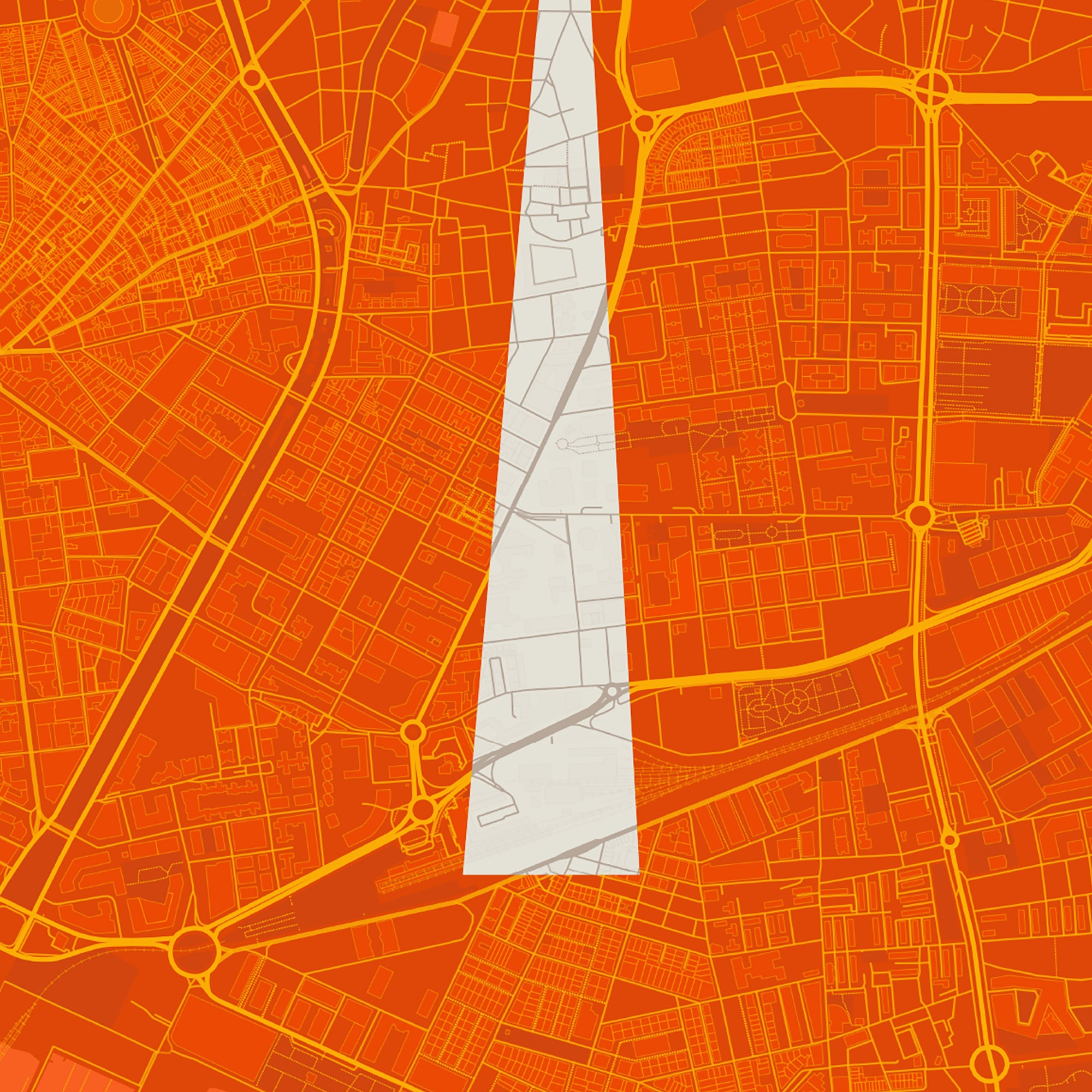 Detalle de la lámina tipográfica de Almeria, textura del papel Giclée