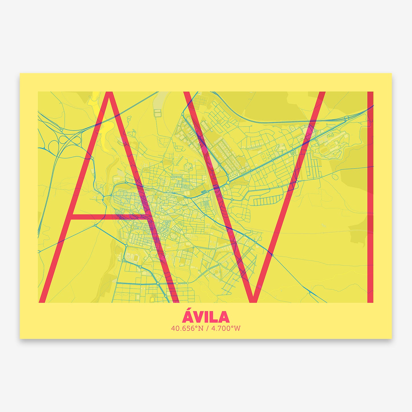 Avila Map V07 Miami / No Frame / No