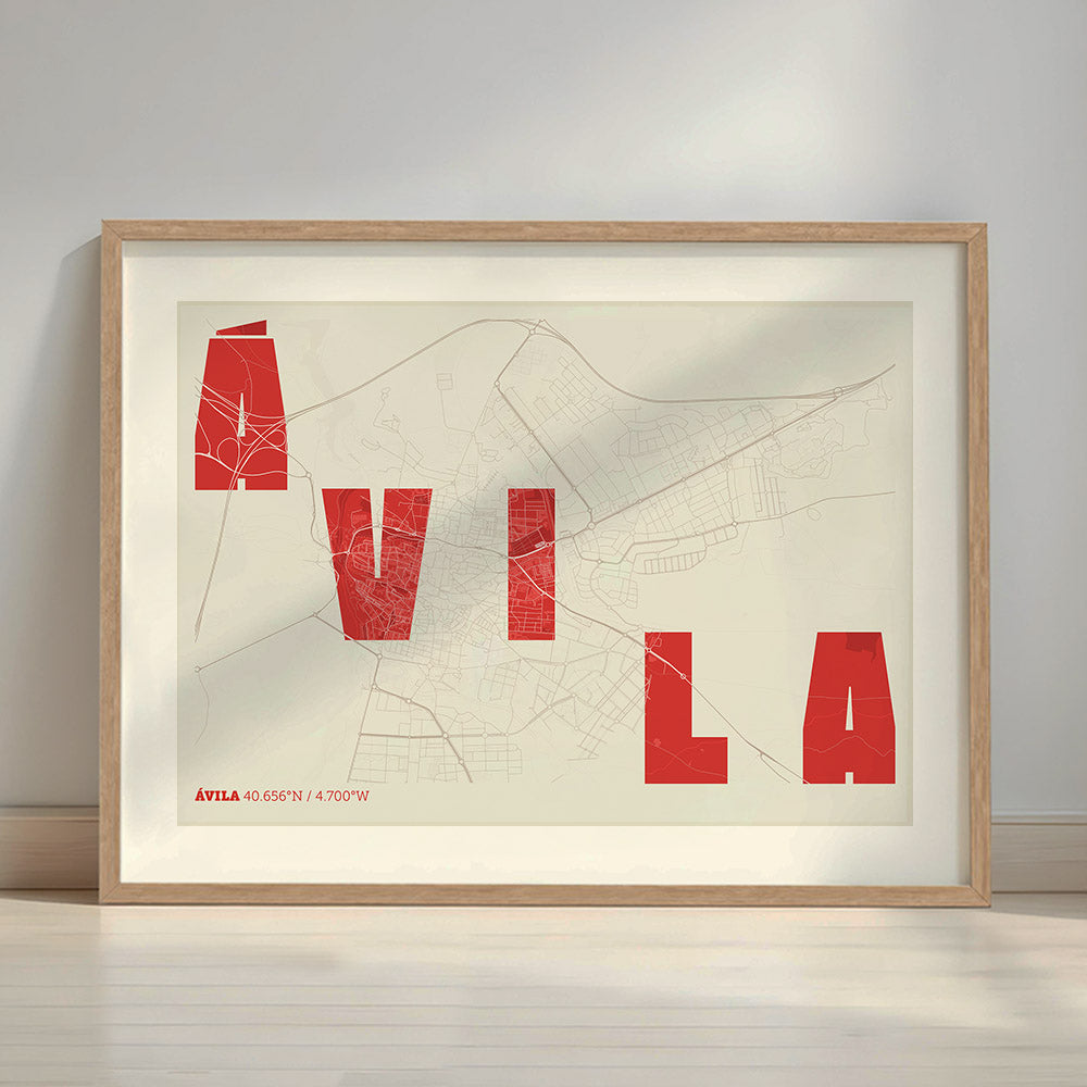 Mapa artístico de Ávila – "Cada Letra a su Aire"