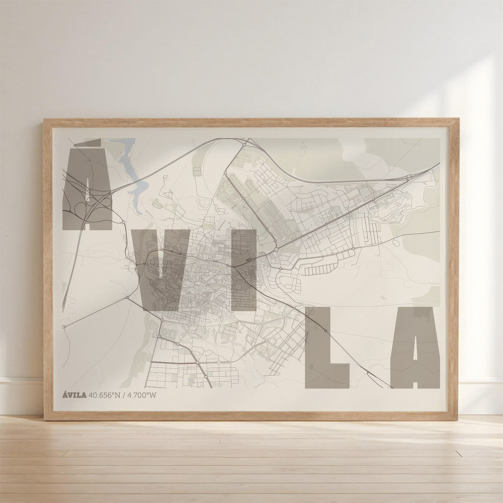 Mapa artístico de Ávila – "Cada Letra a su Aire"