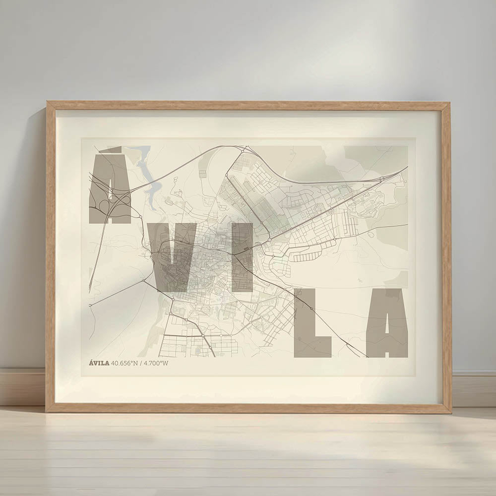 Mapa artístico de Ávila – "Cada Letra a su Aire"
